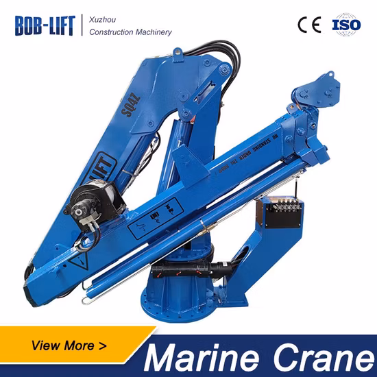 Bob Lift 4tons Marine Deck Crane Boat Lifting Cranes with Knuckle Boom Cranes