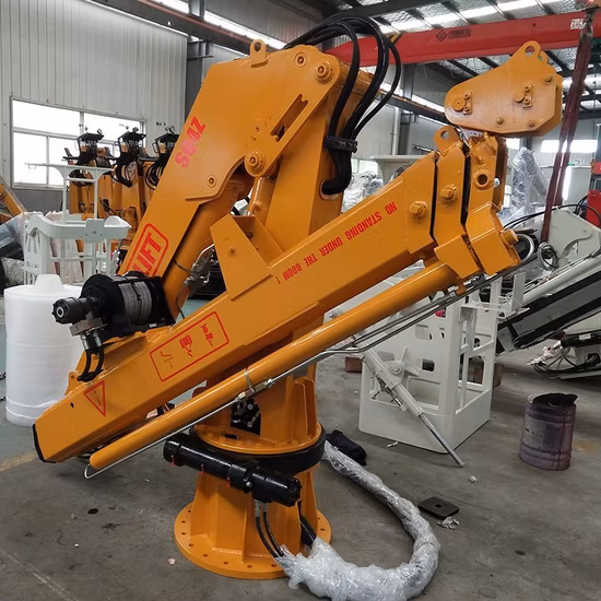 Bob Lift 4tons Marine Deck Crane Boat Lifting Cranes with Knuckle Boom Cranes