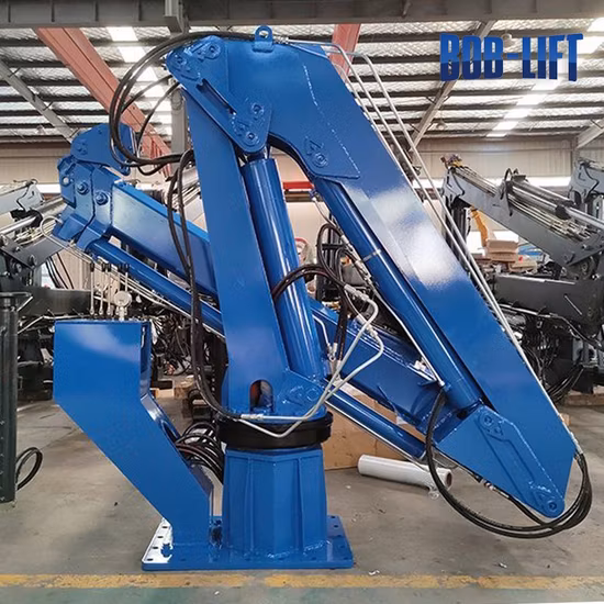 Bob Lift 4tons Marine Deck Crane Boat Lifting Cranes with Knuckle Boom Cranes
