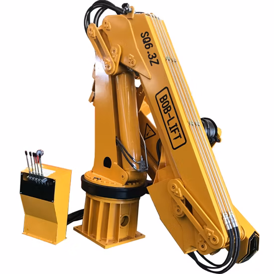 Hot Sale 6 Ton Knuckle Hydraulic Arm Deck Crane Hoist in China