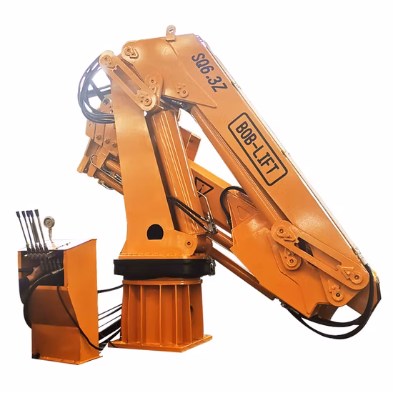 Hot Sale 6 Ton Knuckle Hydraulic Arm Deck Crane Hoist in China