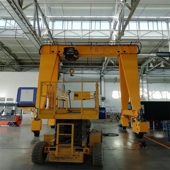 High Quality Rtg Model Rubber Tired Gantry Crane Support Customization Gantry Crane