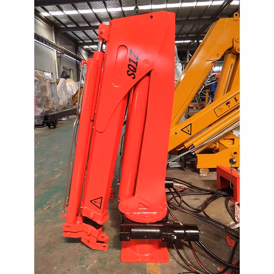 Bob Lift Small 1ton Hydraulic Knuckle Boom Boat Marine Deck Crane for Sale