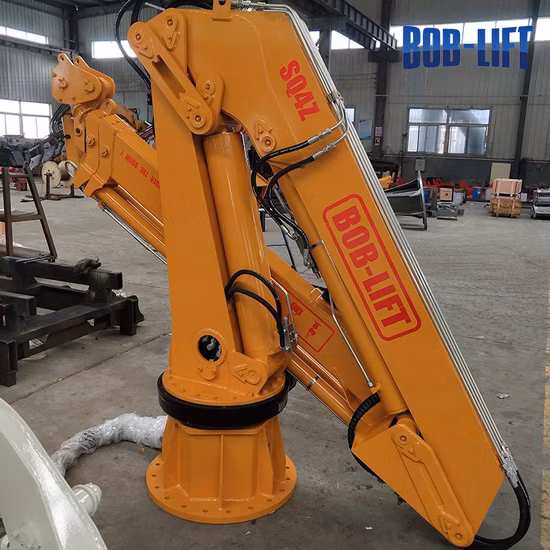 Bob Lift 4tons Marine Deck Crane Boat Lifting Cranes with Knuckle Boom Cranes