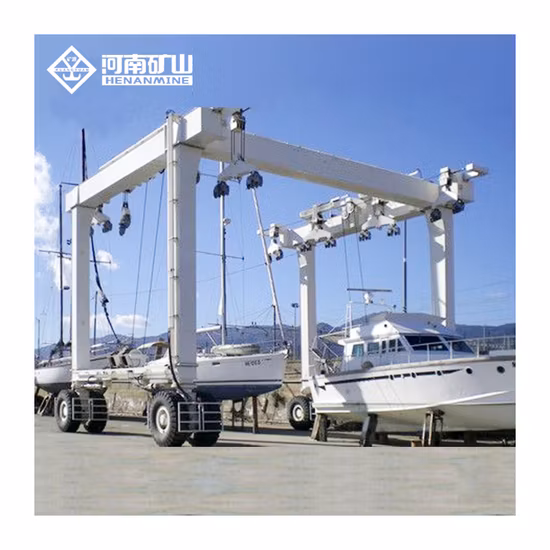 120 Ton Marine Boat Yacht Movable Lift Crane Offshore Crane